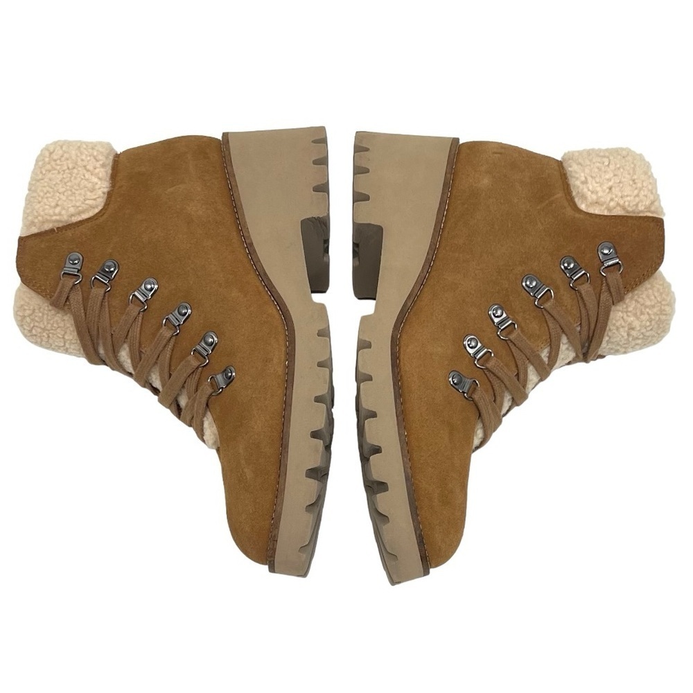 Blondo Devin Camel Suede Waterproof Sherpa Lined Casual Hiking Boots Womens 8 - Picture 11 of 15